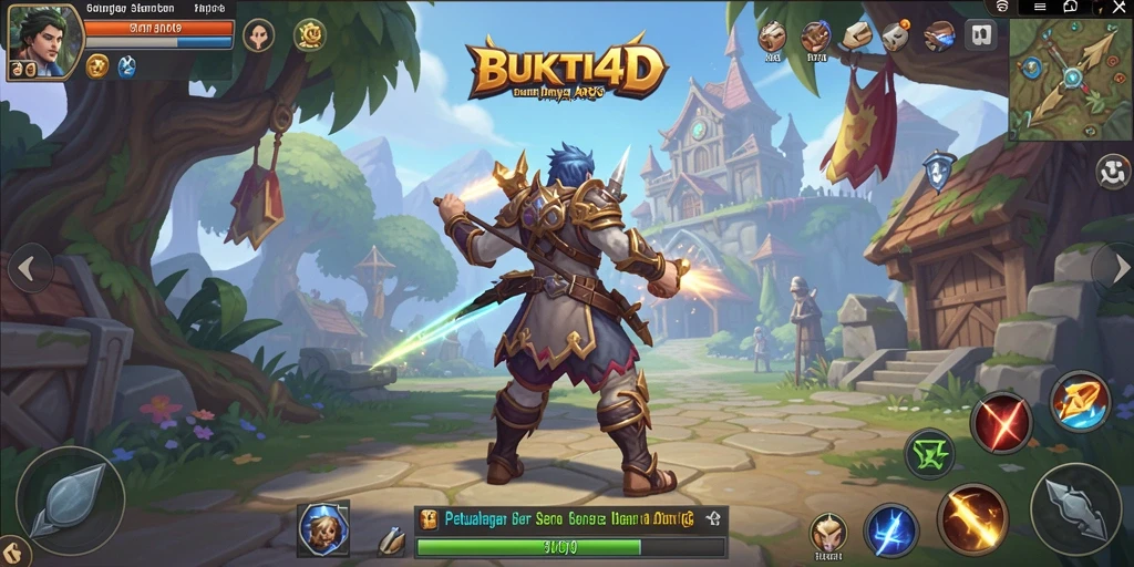 Tampilan gameplay BUKTI4D dengan pertarungan yang seru dan dinamis.