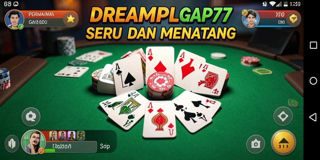 Tampilan gameplay Gaple yang menarik di DREAMPLAY77.