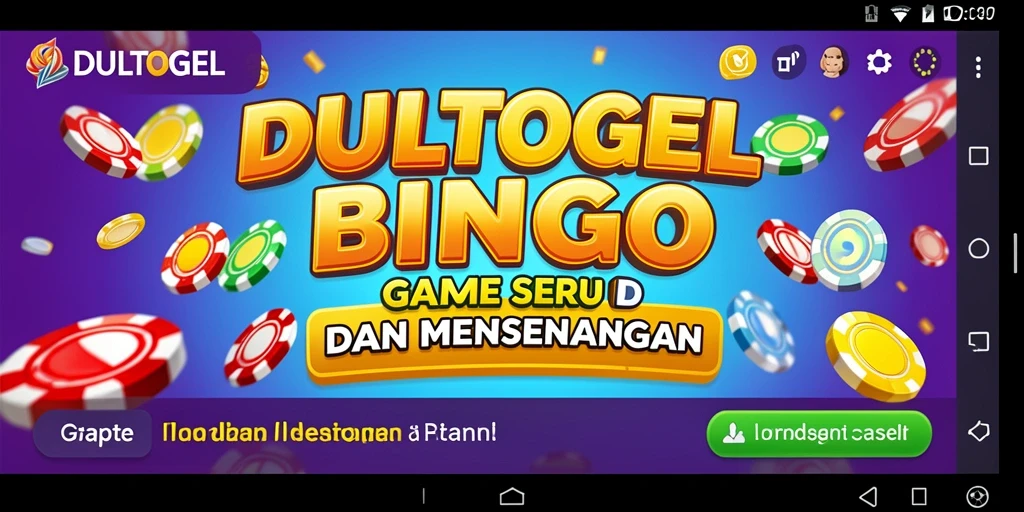 Screenshot gameplay DULTOGEL yang menampilkan suasana permainan Bingo.