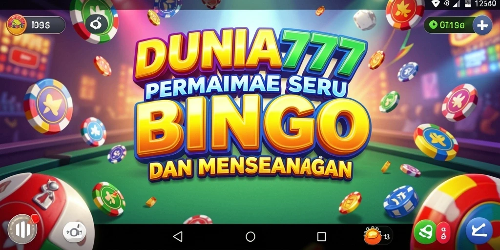 Screenshot gameplay Bingo DUNIA777 dengan tampilan yang menarik.
