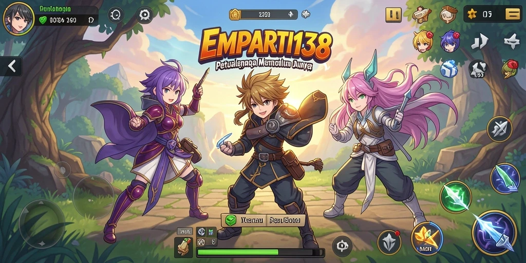 Tampilan gameplay <strong>EMPATI138</strong> dengan karakter Anime yang menawan.