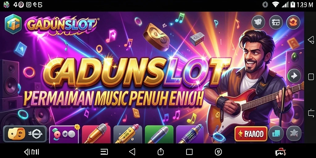 Tampilan gameplay GADUNSLOT yang penuh warna dan interaktif.