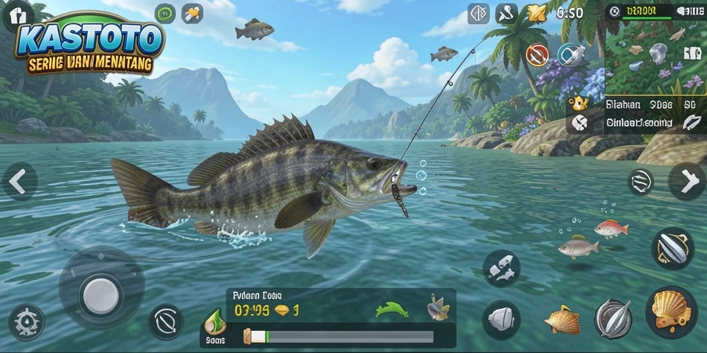 Tangkapan ikan besar dalam gameplay KASTOTO yang seru.
