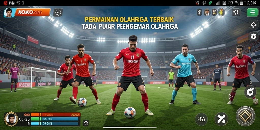 Tampilan aksi olahraga mendebarkan di KOKO288.