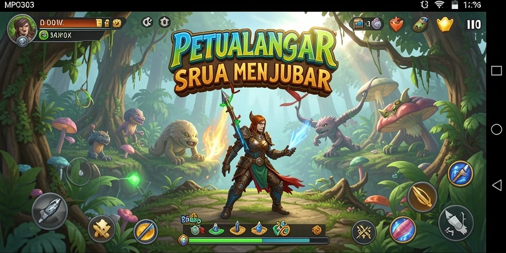 Tangkapan layar yang menampilkan aksi seru dalam petualangan MPO303.