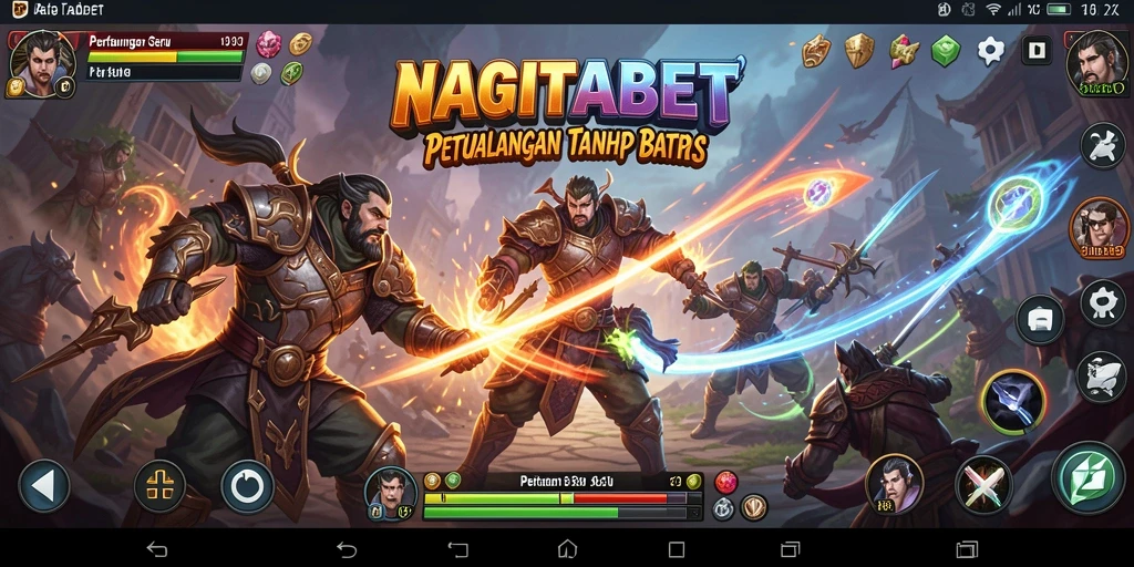 Tampilan gameplay NAGITABET dengan aksi seru dan cepat.