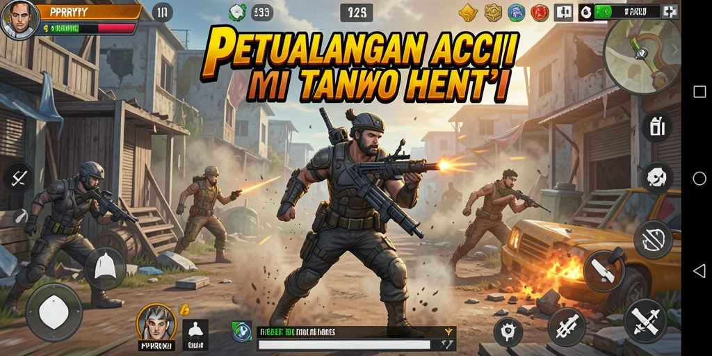 Tampilan gameplay PPRRYY yang menegangkan dan dinamis.