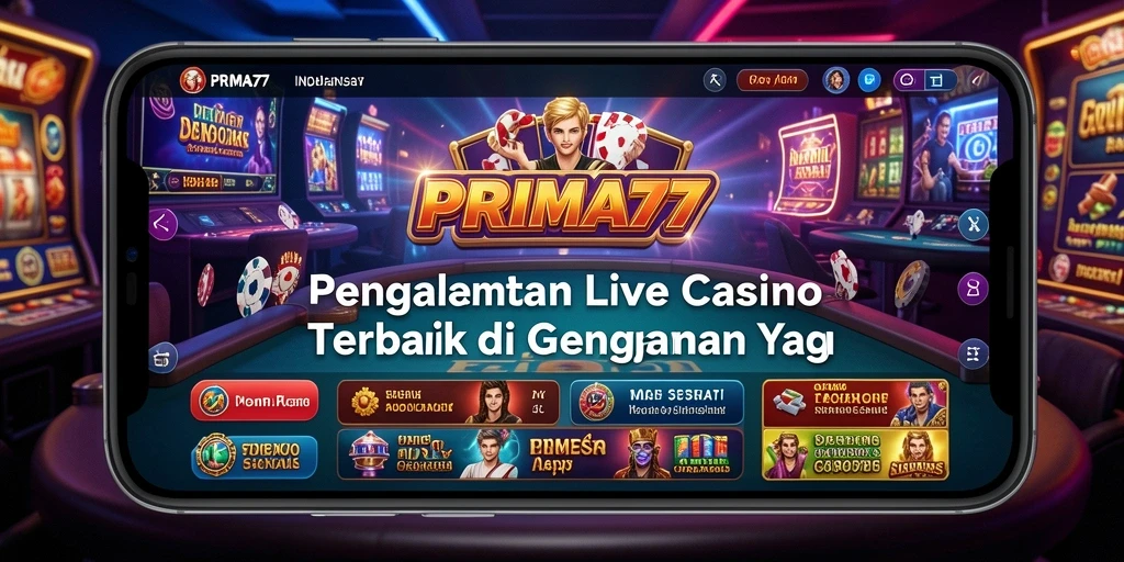 Screenshot gameplay Live Casino PRIMA77 yang menarik dan interaktif.