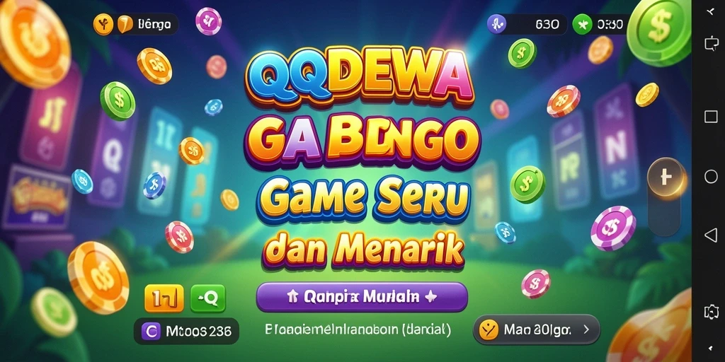 Screenshot gameplay QQDEWA menampilkan keseruan bermain Bingo.