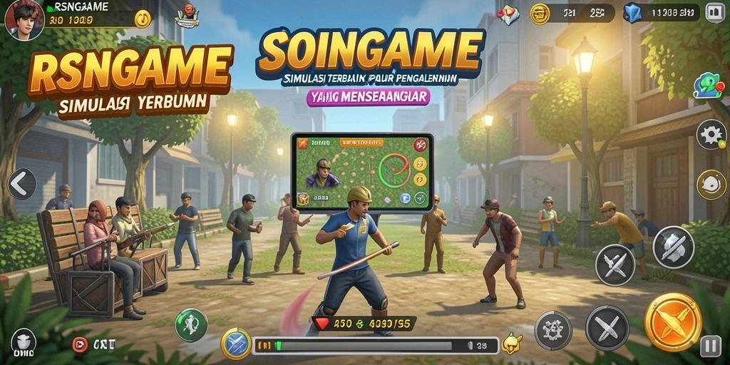 Tampilan gameplay RSNGAME yang menarik dan interaktif.