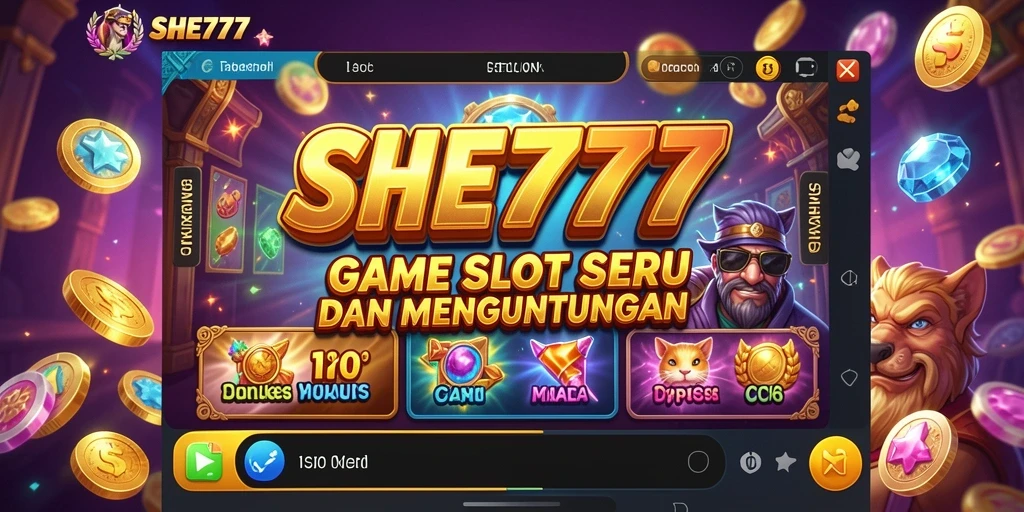 Tampilan menarik dari gameplay SHE777 dengan suasana slot yang menggembirakan.
